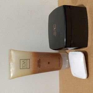 TOVA NIGHTS BEVERLY HILLS PERFUMED DUSTING BODY POWDER TALC SOAP BODY SCRUB